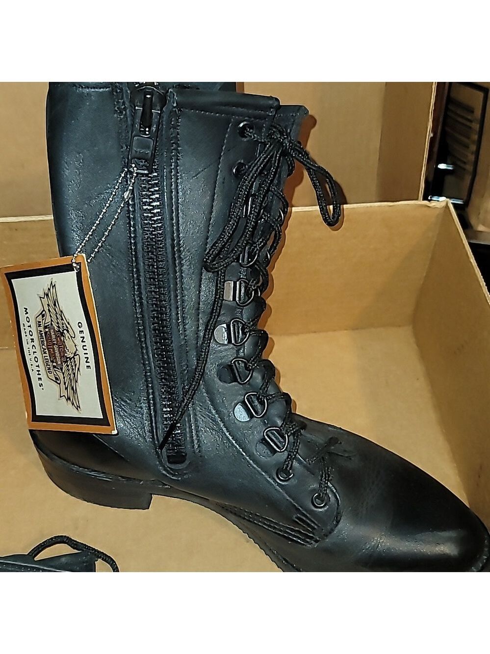Harley davidson leather riding boots new Women's 9 - Picture 5 of 11